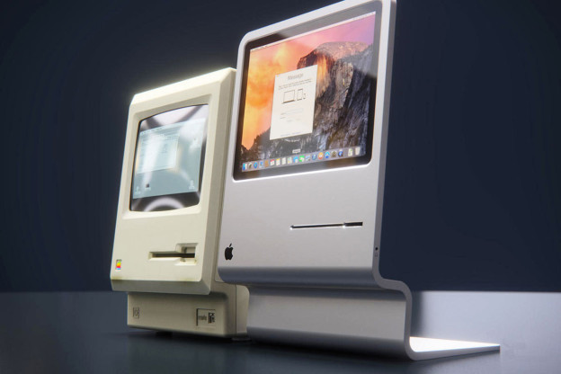 Design, le Mac millésime 1984 revu par Curved Labs.