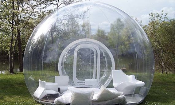 tendances futurs maison bulle Cristal Bubbles