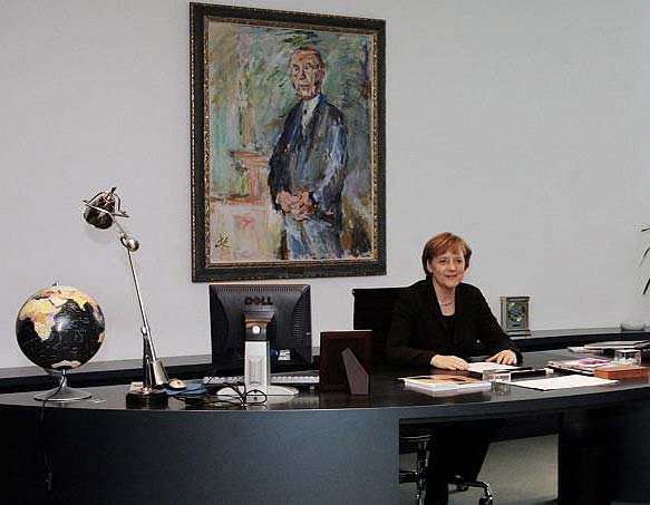 tendances design pouvoir Merkel