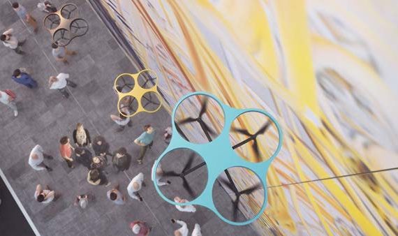 tendances futurs drones créatifs Paint By Drone