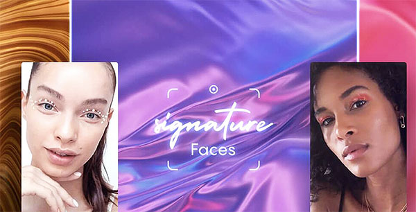 Signature Faces de L'Oréal, pour une visioconf' du futur.
